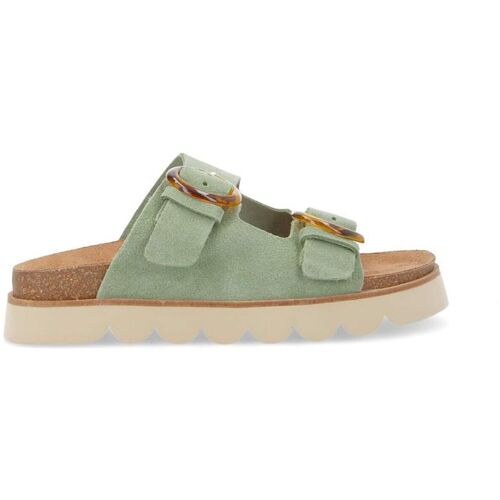 Schuhe Damen Sandalen / Sandaletten No Name SANDY SLAP W - SUEDE - TILLEUL Grün
