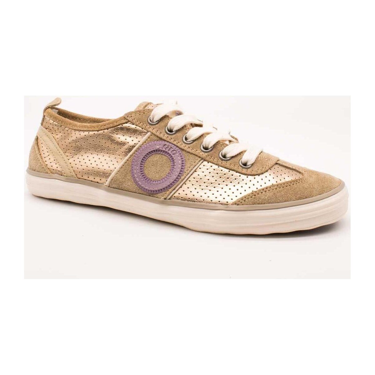 Schuhe Damen Sneaker Aro  Gold