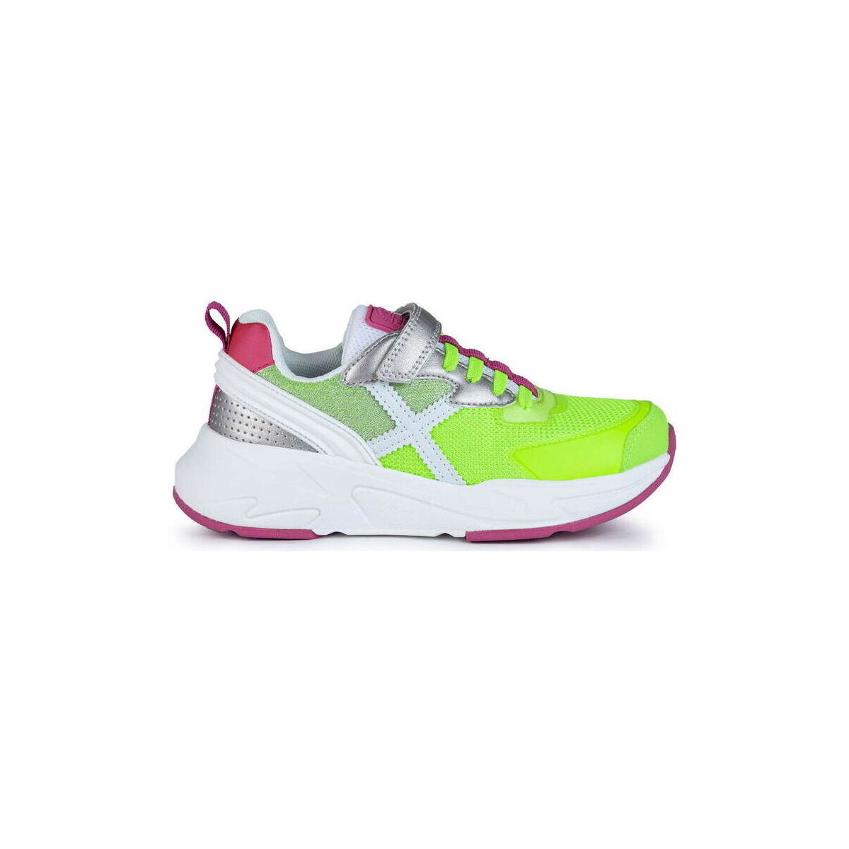 Schuhe Kinder Sneaker Munich Mini track vco 8890090 Verde Neon/Rosa Grün