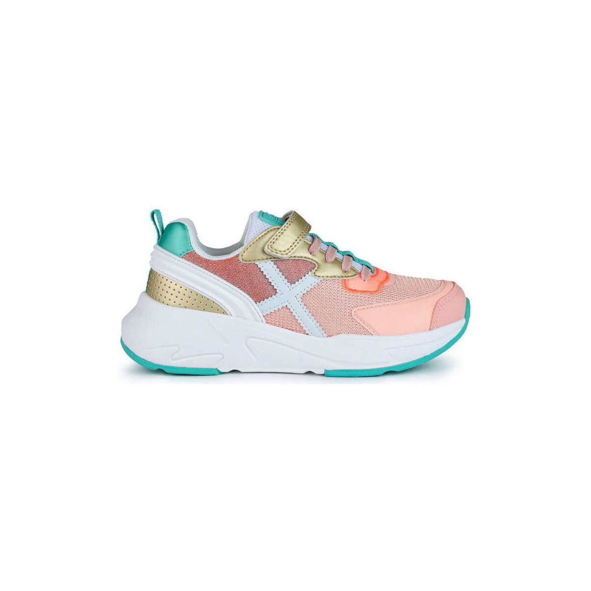 Schuhe Kinder Sneaker Munich Mini track vco 8890091 Coral/Turquesa Multicolor