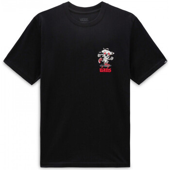 Kleidung Kinder T-Shirts & Poloshirts Vans Pizza skull ss Schwarz