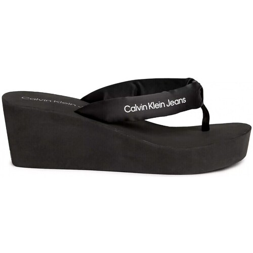 Schuhe Damen Zehensandalen Calvin Klein Jeans Chanclas  en color negro para Schwarz
