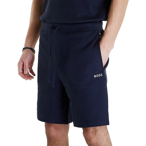 Kleidung Herren Shorts / Bermudas BOSS Waffle Schwarz