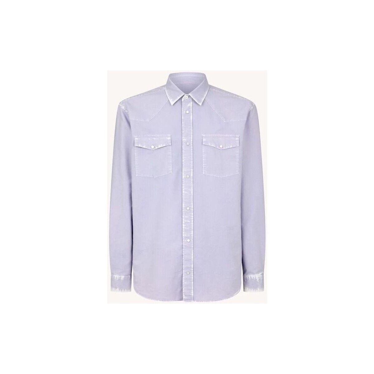 Kleidung Herren Langärmelige Hemden Dondup UC300R CF0169U-CR1 DU 589 Violett