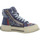 Schuhe Damen Stiefel Rebecca White Stiefeletten X52-6 NAVY Blau