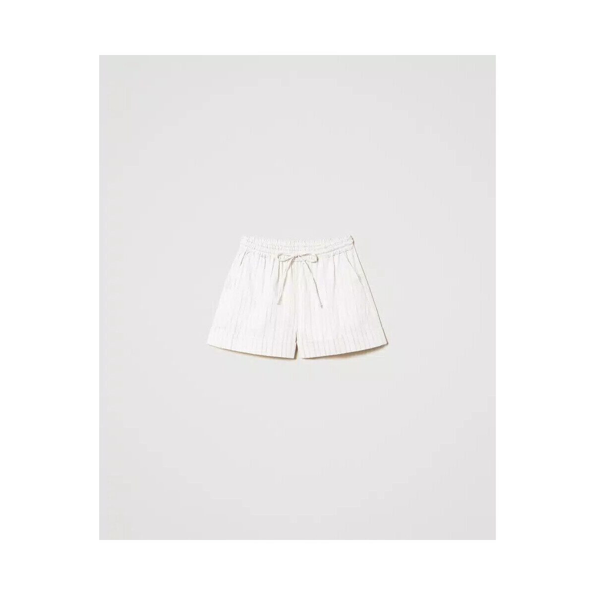 Kleidung Damen Shorts / Bermudas Twin Set SHORTS IN MISTO LINO A RIGHE LUREX Art. 241TT2223 