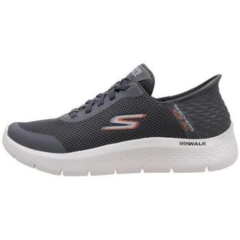 Schuhe Herren Sneaker Low Skechers SLIP-INS  GO WALK FLEX Grau
