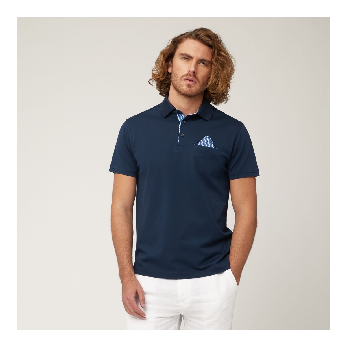 Kleidung Herren T-Shirts & Poloshirts Harmont & Blaine LRL372021215 Blau