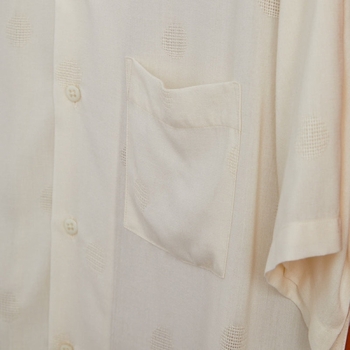 Portuguese Flannel Modal Dots Shirt - White Weiss