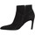 Schuhe Damen Low Boots Freelance Forel 7 Low Zip Boot Velours Femme Noir Schwarz