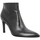 Schuhe Damen Low Boots Freelance Forel 7 Low Zip Boot Cuir Lisse Femme Noir Schwarz