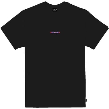 Kleidung Herren T-Shirts & Poloshirts Propaganda T-Shirt Ribs Gradient Schwarz
