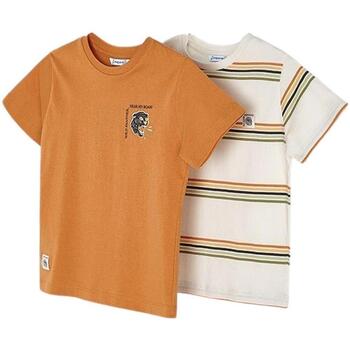 Kleidung Jungen T-Shirts & Poloshirts Mayoral  Orange