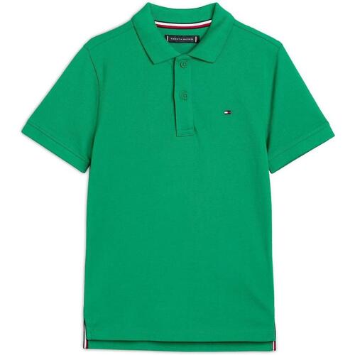 Kleidung Jungen Polohemden Tommy Hilfiger  Grün