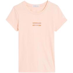 Kleidung Mädchen T-Shirts & Poloshirts Calvin Klein Jeans  Rosa