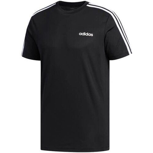 Kleidung Herren T-Shirts adidas Originals Sport M D2M 3S TEE,BLACK/WHITE FL0349 Schwarz