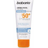 Beauty Sonnenschutz & Sonnenpflege Babaria Solar Hyaluronsäure Gesichtscreme Lsf50+ 