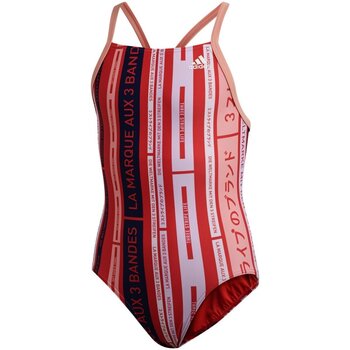 Kleidung Mädchen Badeanzug adidas Originals Sport YA AOP SUIT FL8680 Rot