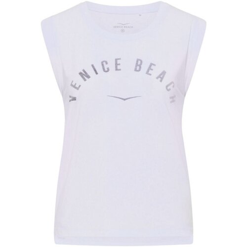 Kleidung Damen T-Shirts Venice Beach Sport VB_Chayanne DCTL 01 T-Shirt 16372 100-100 Weiss