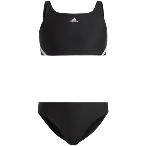 Kleidung Mädchen Bikini Ober- und Unterteile adidas Originals Sport 3S BIKINI,BLACK/WHITE IB6001 Schwarz