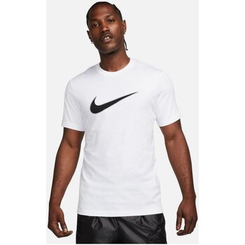 Kleidung Herren T-Shirts Nike Sport M NSW SP SS TOP,WHITE/HYPER TURQ FN0248/100 Weiss