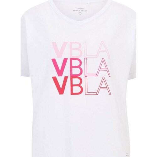 Kleidung Damen Tops Venice Beach Sport VB_Reagan 4004 01 T-Shirt 100204/100 100 Weiss