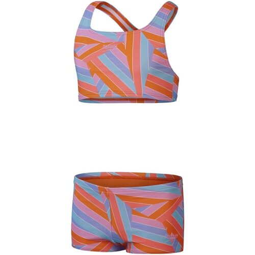 Kleidung Mädchen Bikini Speedo Sport PT BLEG 2PC JF ORANGE/BLUE 8003735167/60 Orange
