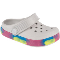 Schuhe Kinder Hausschuhe Crocs Off Court Glitter Band Clog T Weiss