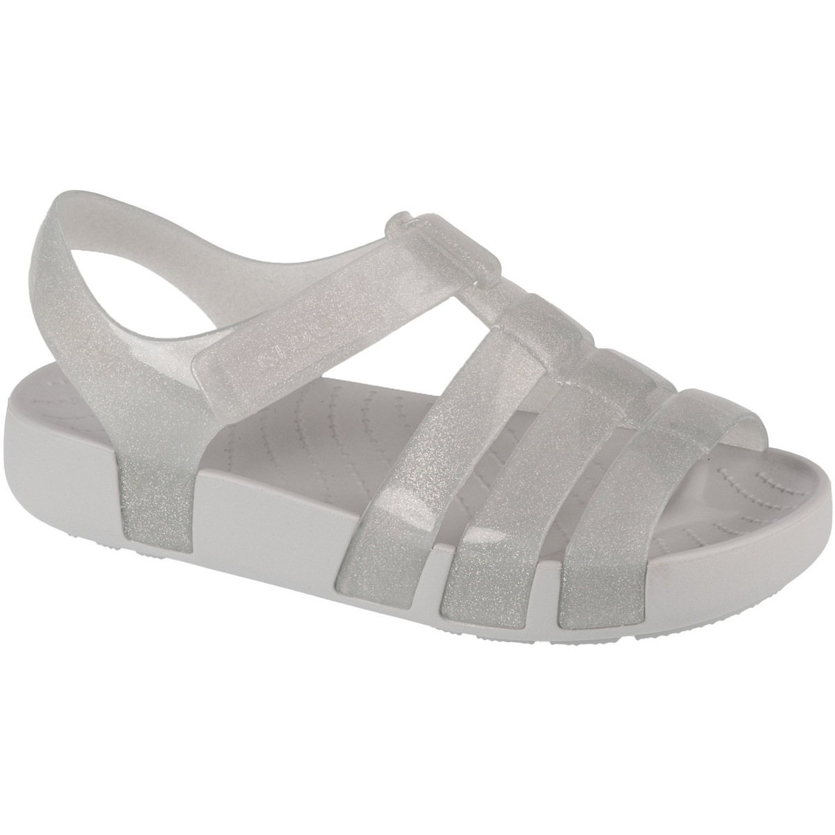 Schuhe Mädchen Sportliche Sandalen Crocs Isabella Glitter Kids Sandal Grau