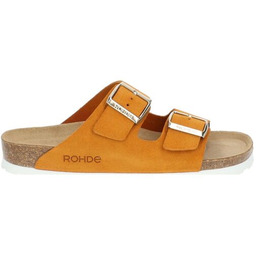 Schuhe Damen Pantoffel Rohde Pantoletten Orange