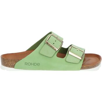 Schuhe Damen Pantoffel Rohde Hausschuhe Grün