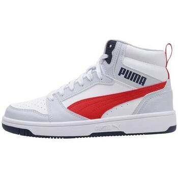 Schuhe Jungen Sneaker Low Puma REBOUND V6 MID JR Grau