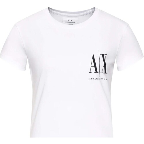 Kleidung Damen T-Shirts & Poloshirts EAX T-Shirt Weiss