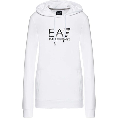Kleidung Damen Sweatshirts Emporio Armani EA7 Felpa Weiss