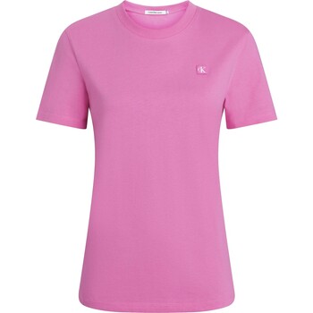 Kleidung Damen T-Shirts & Poloshirts Ck Jeans Ck Embro Badge Regul Rosa