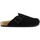 Schuhe Herren Sandalen / Sandaletten Colors of California Man sabot sandal in suede Schwarz