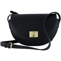 Taschen Damen Handtasche Seidenfelt Mode Accessoires Ellanda Saddle 1034-563-01g Schwarz