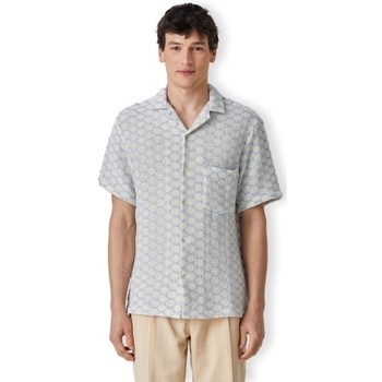 Kleidung Herren Langärmelige Hemden Portuguese Flannel Net Shirt - Blue Beige
