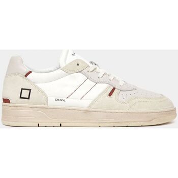 Schuhe Herren Sneaker Date M401-C2-NY-WI - COURT 2.0-WHITE RED Weiss