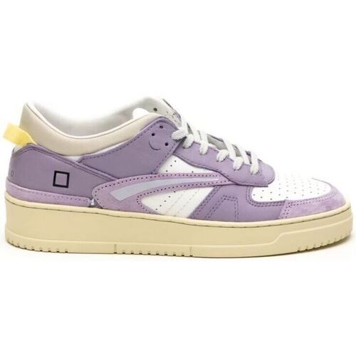 Schuhe Damen Sneaker Date W401-TO-BC-IP - TORNEO-BICOLOR WHITE PURPLE Violett