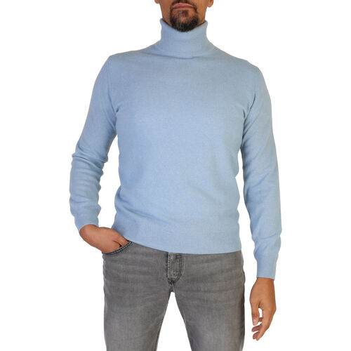 Kleidung Herren Pullover 100% Cashmere - ua-ff12 Blau