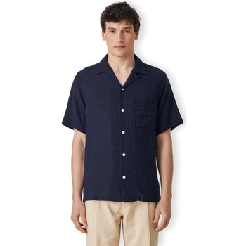 Kleidung Herren Langärmelige Hemden Portuguese Flannel Grain Shirt - Navy Blau