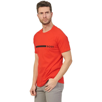 Kleidung Herren T-Shirts BOSS Line Rot