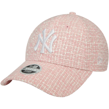 Accessoires Damen Schirmmütze New-Era Wmns Summer Tweed 9FORTY New York Yankees Cap Rosa
