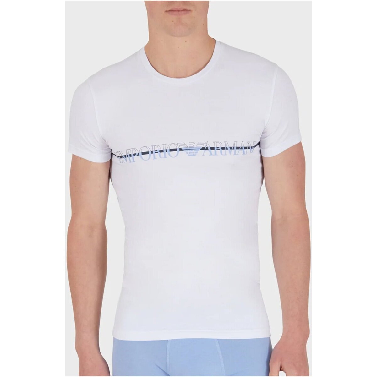 Kleidung Herren T-Shirts Emporio Armani 111035 4R729 Weiss