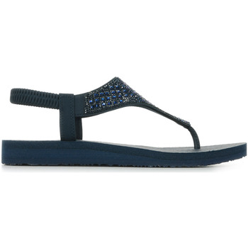 Schuhe Damen Sandalen / Sandaletten Skechers Meditation Rockstar Blau