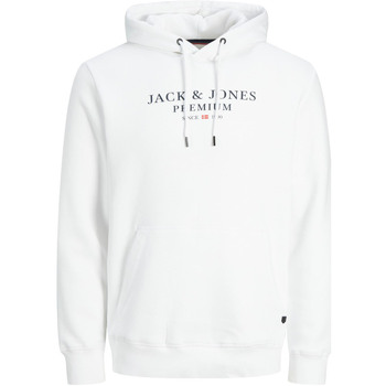 Kleidung Herren Pullover Jack & Jones Archie Sweat Hood Weiss