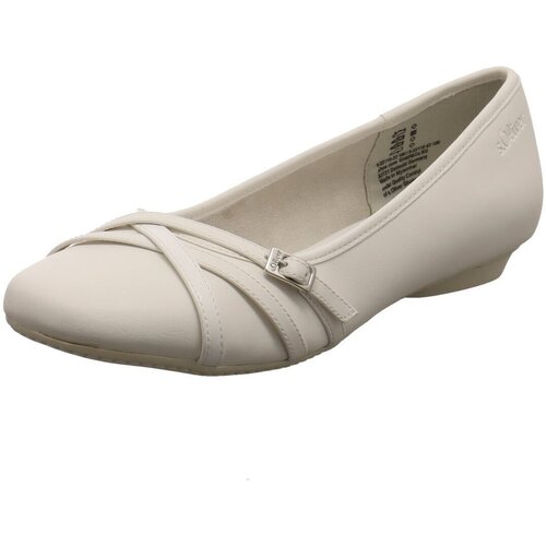Schuhe Damen Ballerinas S.Oliver Ballerina 5-22110-42/100 Weiss