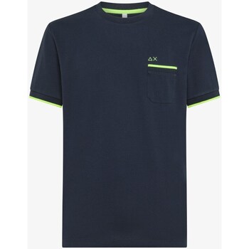 Kleidung Herren T-Shirts Sun68 T34124 T-Shirt/Polo Mann Blau