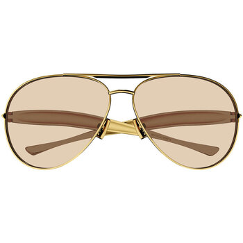 Uhren & Schmuck Sonnenbrillen Bottega Veneta BV1305S 002 Sonnenbrille Gold